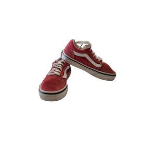 Vans Kids Red & White Old Skool Sneakers Size 12